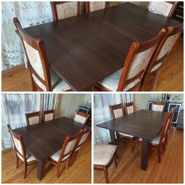 masa demiri: Для гостиной, Прямоугольный стол, 6 стульев