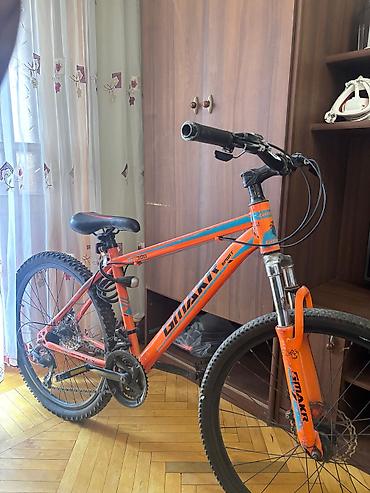 Velosipedlər: GIMAKR GT-300 dağ velosipedi - Rəng: narıncı-mavi qrafika - Çərçivə — 2