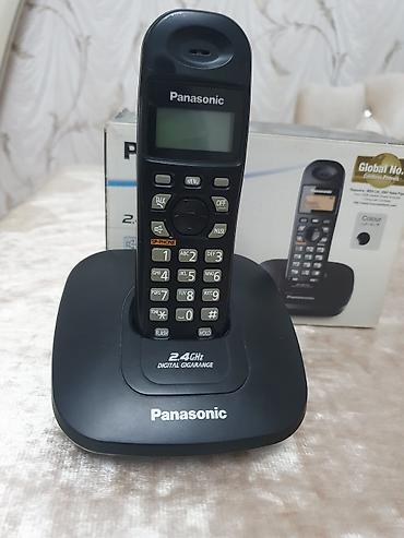 ev telefon: Stasionar telefon Panasonic, Simsiz, İşlənmiş, Ünvandan götürmə — 4