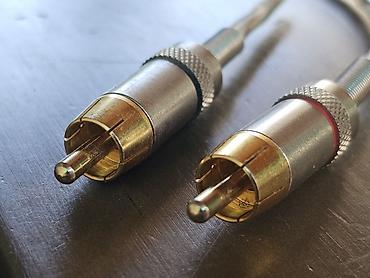 Kablovi i adapteri: Hama Silver Tone - Usmereni RCA činč kabl 1,5m. Vrhunski — 7