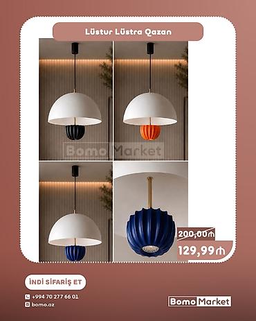 şəkill: Çılçıraq, 1 lampa, Metal — 1