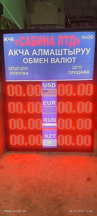 Рекламное оборудование: Светодиодные табло «Обмен валют» - Профессиональные LED-экраны для — 4