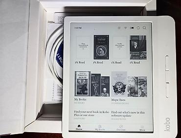 Электрондук китептер: Электрондук китеп, Kobo, Колдонулган, 7" - 8", Wi-Fi, түсү - Ак — 2
