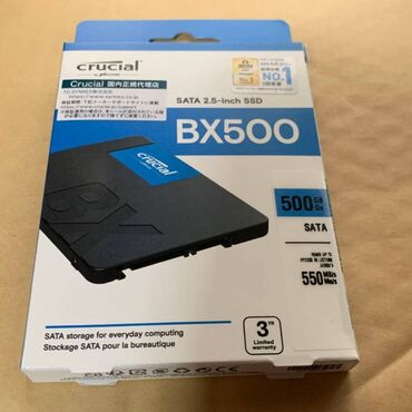 Жесткие диски, переносные винчестеры: Накопитель, Новый, Crucial, SSD, 512 ГБ, 2.5"