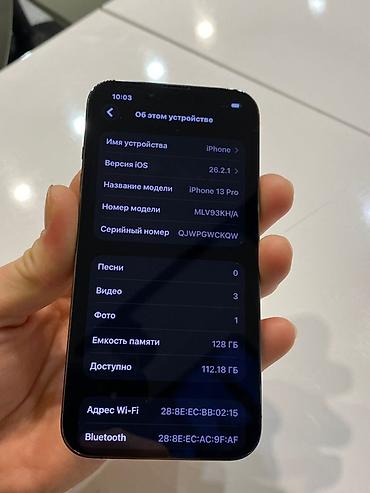 Apple iPhone: IPhone 13 Pro, Black Titanium, 84 % — 8