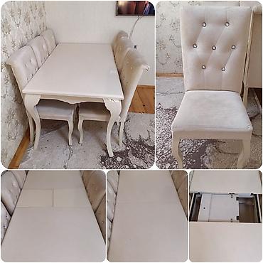 gulle: Qonaq otağı üçün, İşlənmiş, Açılan, 6 stul — 1