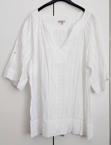 ženske tunike i košulje: XL (EU 42), Jednobojni, bоја - Bela