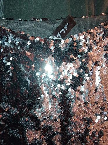 Юбки: Юбка, Модель юбки: Прямая, Мини, Высокая талия, С пайетками — 10