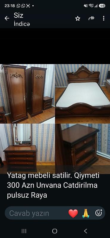 seyf skaf: Klassik üslubda yatag otağı dəsti Komplekt: - İki qapılı şkaflar — 1
