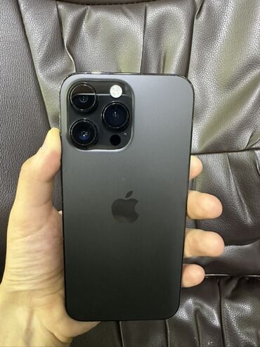 телефон айфон 14 про макс: IPhone 14 Pro Max, Б/у, 256 ГБ, Черный, Защитное стекло, Чехол, 85 %