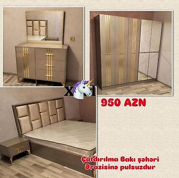 Yataq otağı dəstləri: Yataq otağı dəsti - Komplekt: geniş şkaf (sürgülü güzgülü fasad) — 1