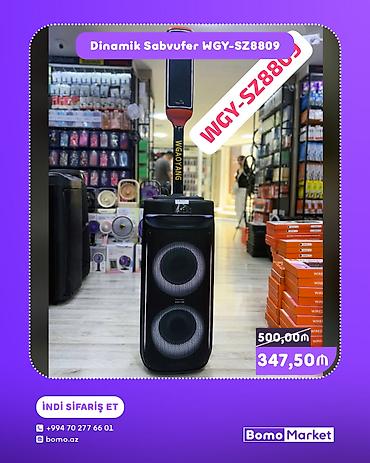 Avtoelektronika: Dinamik Sabvufer WGY-SZ8809 - Güclü ikili bass dinamikləri ilə yüksək — 1