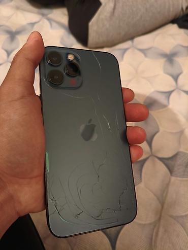 куда можно продать телефон на запчасти: IPhone 12 Pro Max, Б/у, 128 ГБ, Pacific Blue, Защитное стекло, Чехол, Коробка, 100 % — 3