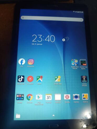 stoni drzac za mobilni telefon: Samsung SM-T560 Tablet je potpuno ispravan dobro je ocuvan baterija