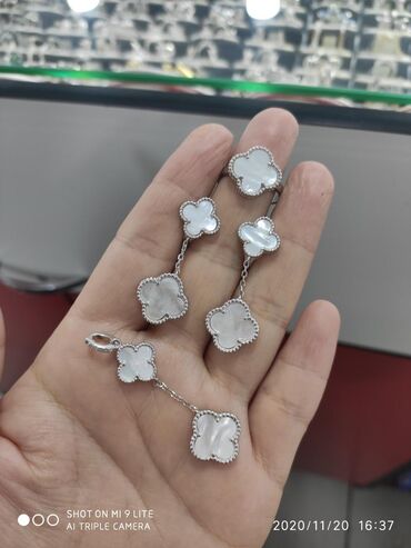 серьги цепочка: Ванклиф 🥰🥰🥰 Серебро 925 пробы дизайн Италия Размеры имеются камни