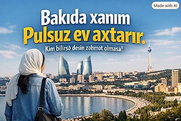 1 комната квартира снять: Xidmət: Bakıda pulsuz ev axtarışı üçün elan Təsvir: - Bakıda xanım — 1