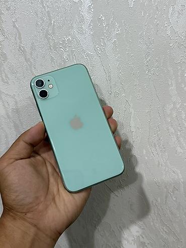 apple 13 mini: IPhone 11, Б/у, 64 ГБ, Зеленый, Защитное стекло, Чехол, 71 % — 1