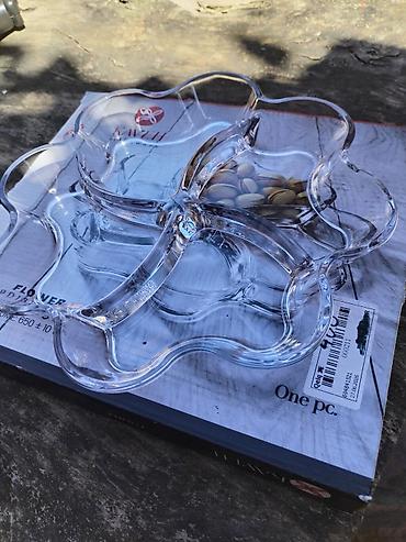 cvetovi od papira prodaja: Staklena posuda Kaveh Glassware – model Flower (PD1316GCL) - — 3