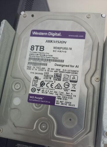 Sərt disklər (HDD): Xarici Sərt disk (HDD) Western Digital (WD), 8 TB, 7200 RPM, 2.5", İşlənmiş