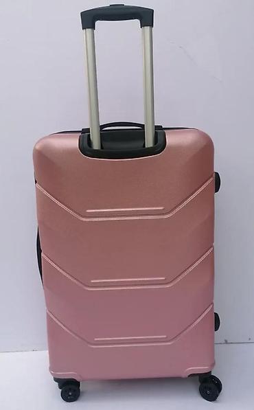 Putni koferi i torbe: Tvrdi kofer na točkiće – ružičasto-zlatni (rose gold) - Materijal — 4