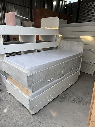 bunk bed: Односпальная кровать, Новый, С матрасом, длина - 200 см — 2
