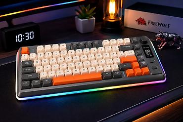 ipad mini 5 irsad: FreeWolf gaming klaviatura. Təzədir. RGB işıqlandırma, premium dizayn — 1
