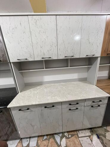 Кухонные гарнитуры: Кухонный гарнитур, Новый, цвет - Белый, ДСП, Бесплатная доставка — 12