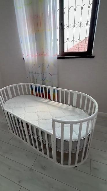 chicco besik: Oval uşaq beşiyi və ortopedik döşək dəsti - Forma: oval, müasir — 2