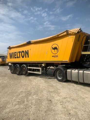 qoşqu ev: Qoşqu Wielton NW-3 yarımqoşqu 39 kubmetr DAF XF 460FT, 2015, 13l, 1