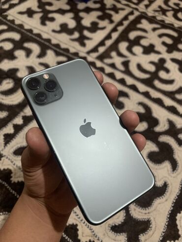 айфон 11 п: IPhone 11 Pro, Б/у, 256 ГБ, Matte Midnight Green, 83 %