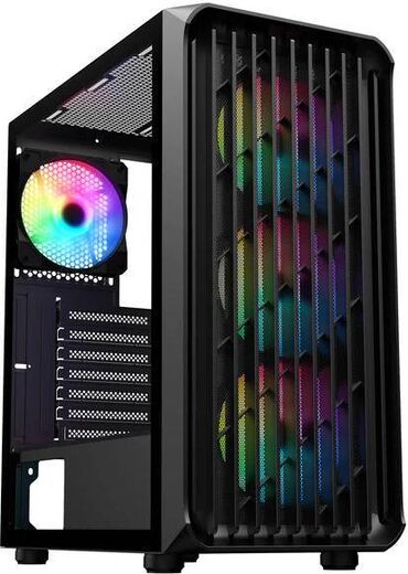 Kompüter ehtiyyat hissələri: 💻 Sama 205A 4X ARGB Gaming Case ✔ 4X ARGB fan (aydınlatmalı və səssiz)