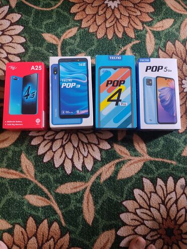 телефоны xiaomi redmi 10 а: Tecno Pop 5, Новый, 16 ГБ, цвет - Черный, 2 SIM