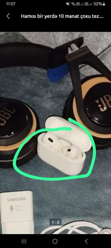 airpod pro qiymeti: Her biri az istifadə olunub tecılı satılır ucuz qiymətə çox alana