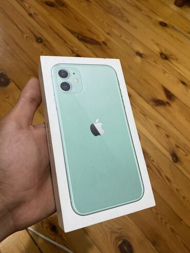 ən ucuz iphone 11: IPhone 11, 64 GB, Yaşıl, Simsiz şarj, Face ID, Sənədlərlə