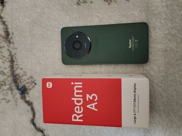 iphone 7s qiymeti: Redmi A3 smartfon - Ekran: 6.71" (17.04 sm) böyük displey, qutuda