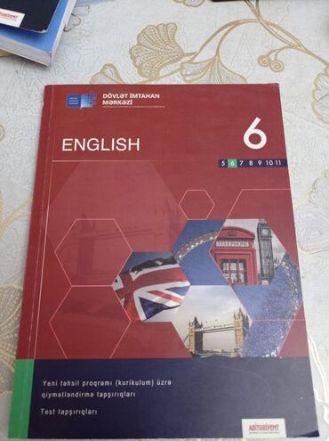 Kitablar, jurnallar, CD, DVD: 6-cı sinif ingilis dili dim testi ikici el satılır az işlenib