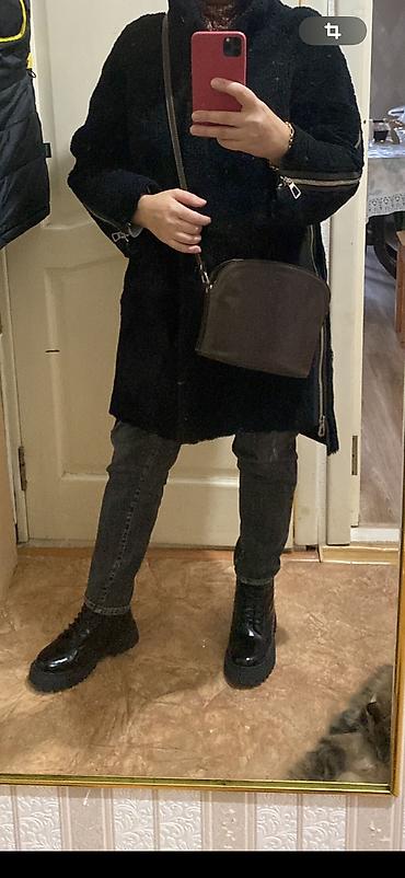 Дубленки: Дубленка, Италия, По колено, Оверсайз, M, L — 9