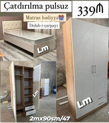 Qida məhsulları: ÇARPAYI+DOLAB 💥 Yeni və sifarişlə Qiymət : 339₼ Dolab : 90x2×47