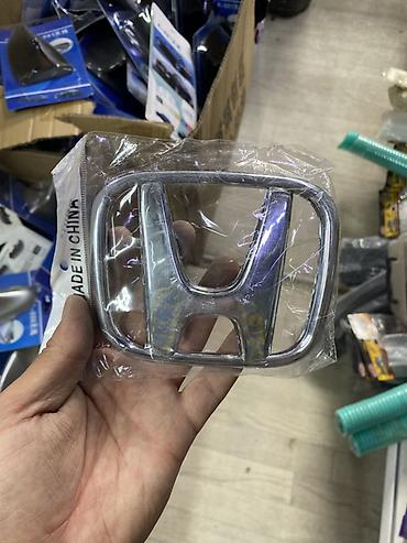 Накладка-эмблема на руль Honda - Хромированная накладка с логотипом