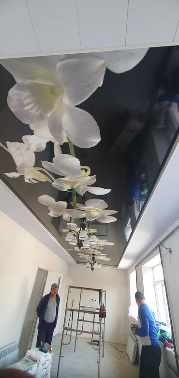 Натяжной потолок: Натяжной потолок Матовое, Глянцевое, 3D потолки Бесплатный замер, Бесплатная консультация, Гарантия — 14