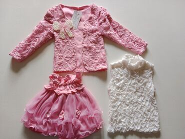 veličina 68 za bebe: Komplet: Majica, Suknja, Jakna, 62-68