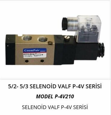 ПО для бизнеса: Selenoid Valf P-4V Serisi – Model P-4V210 - Tip: 5/2 və 5/3 pnevmatik