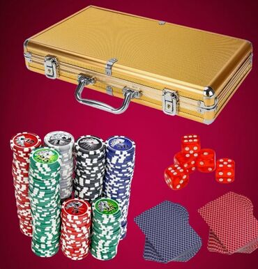 Oyuncaqlar: Poker seti Dəstə 300 ədəd chips,2 dəst kart və 5 zər daxildir В