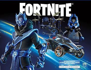 PS5 (Sony PlayStation 5): Fortnite Cobalt Star Bundle Fortnite oyunu üçün 1000 V baks və — 1