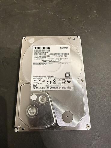 toshiba: Накопитель для ПК, Б/у, Toshiba, HDD, 2 ТБ, 3.5", Для ПК — 3