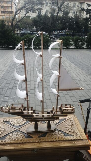 Gəmi modelləri: Gəmi 25azn 1-ci şəkildəki Əl işləri Qoz ağacı Gəmi 45 yox 25azn Hər — 7