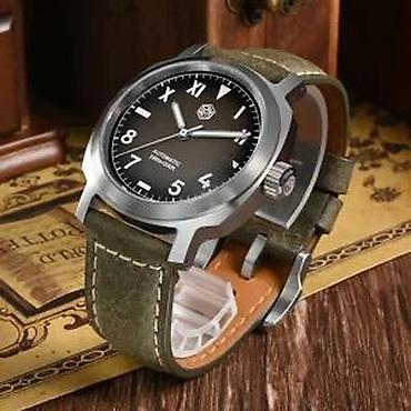 Ručni satovi: San Martin SN0065 - 40mm - Braon Potpuno nov muški sat San Martin — 12