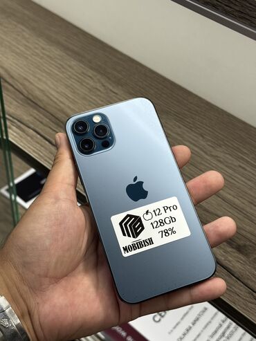бмв е34 экран: IPhone 12 Pro, Колдонулган, 128 ГБ, Көк, Коргоочу айнек, Каптама, 78 %