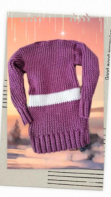 Džemperi, kardigani: Džemper prelep novi, ručno pleteni vel L. Obim grudi 64 cm, dužina 67 — 1