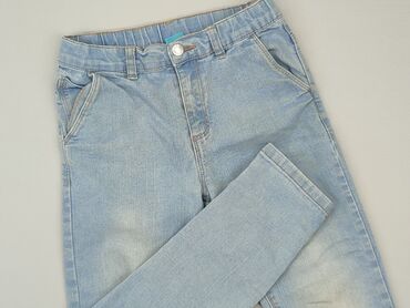 sukienka letnia z cienkiego jeansu: Jeans, Little kids, 7 years, 122, condition - Good